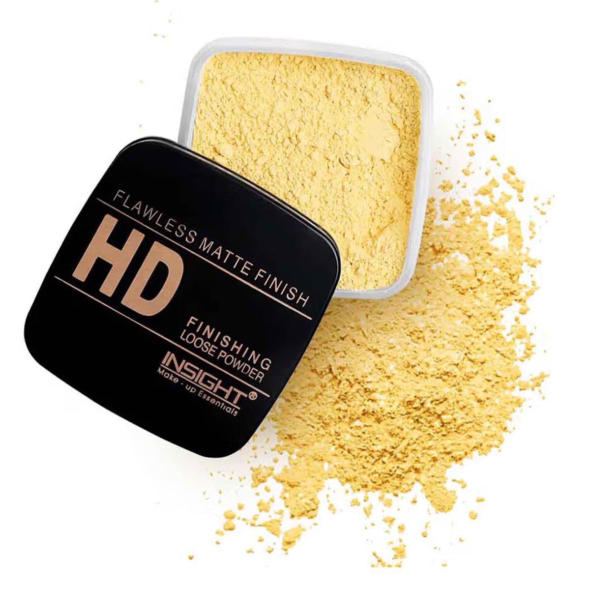 INSIGHT Cosmetics HD Finishing Loose Powder-Light|Natural Finish|Makeup Lock-In Formula|Shine free|For All Skin Types-30 gm