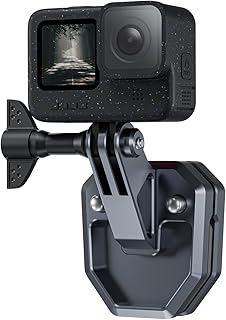 TELESIN Motorcycle Windshield Clamp Mount for GoPro Hero 13/12/11/10/9/8/7 DJI Osmo 360 Action 5 pro/4/3/2 Insta360 X4/X3/...