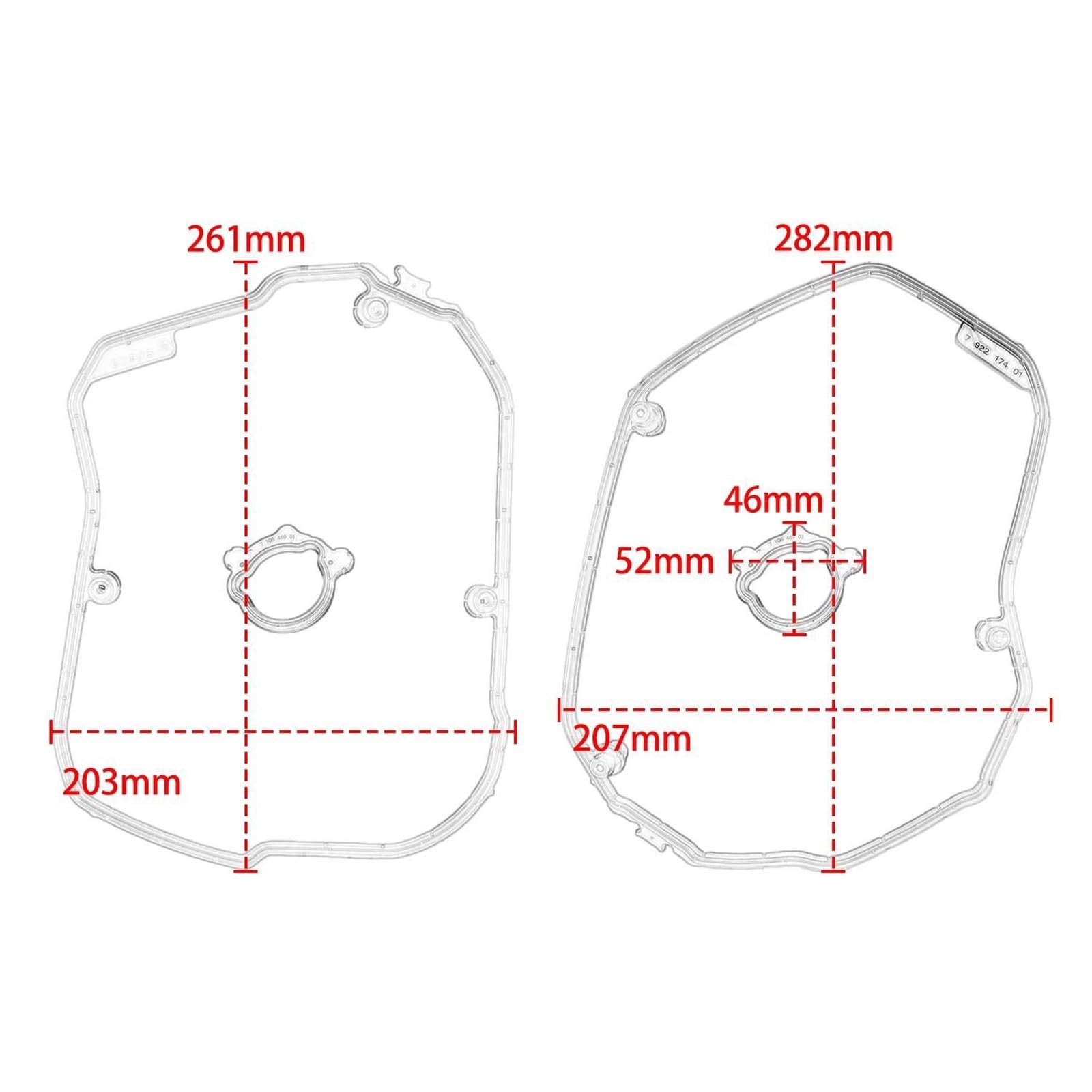 Set Di Guarnizioni Cilindriche Guarnizione Coperchio Testata Moto Ricambi Motore Per BMW R1300GS 2024 2025 2026 Destra 11121027894 / Sinistra 11121027893