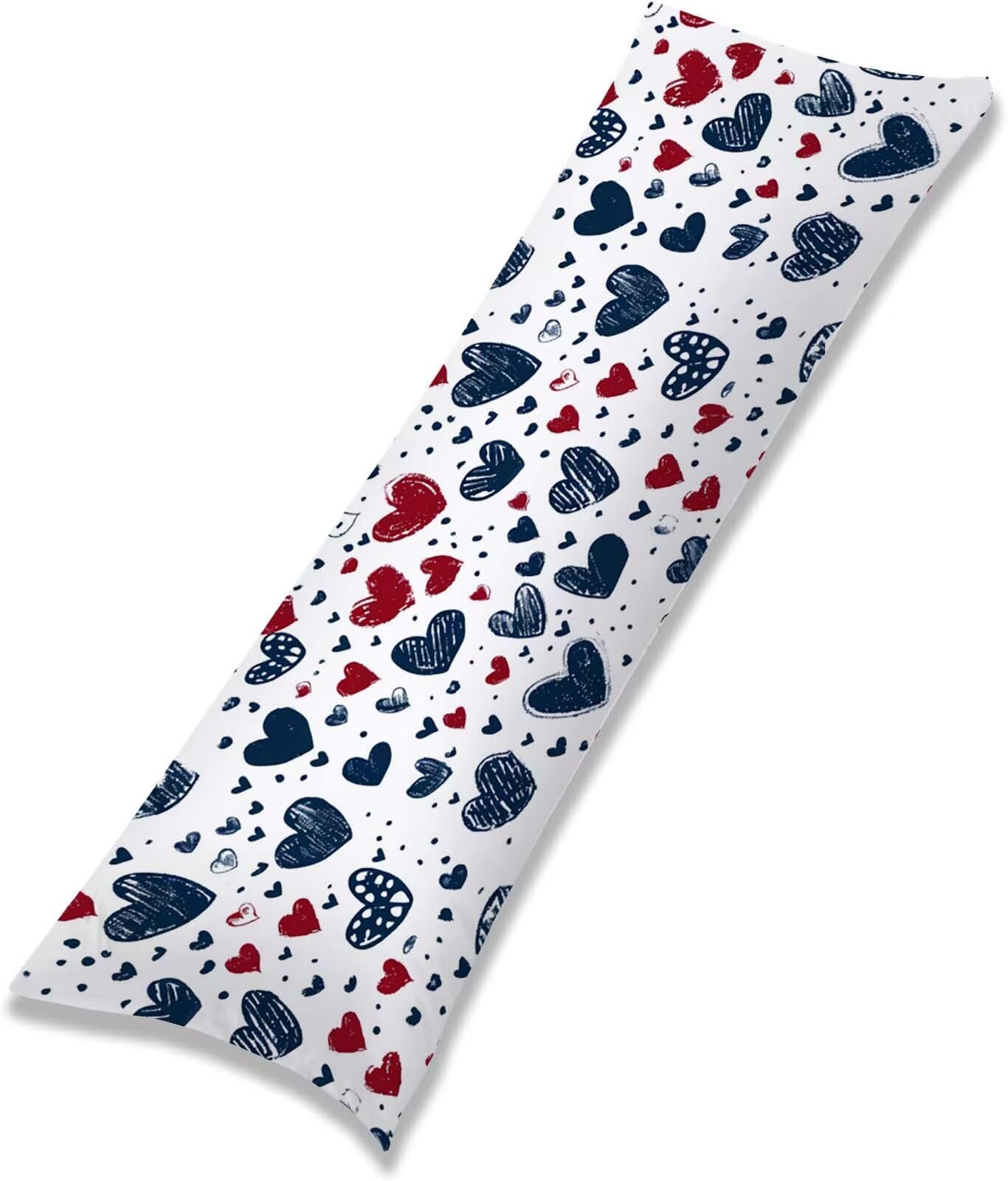 Fodera Cuscino 50 x 150 cm, Abstract-1 Lino Copricuscini Letto, | con Invisibile Cerniera, Morbida e Traspirante, per biancheria da letto, divano, hotel, chi dorme sul fianco Amore j-85