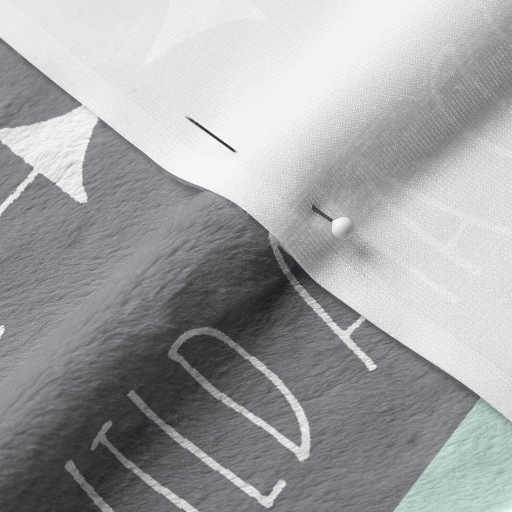 Spoonflower Fabric - Patchwork Deer Lilac Grey Mint Wild Free Wholecloth Lavender Purple Printed on Minky Fabric by The Yard - Sewing Baby Blankets Quilt Backing Plush