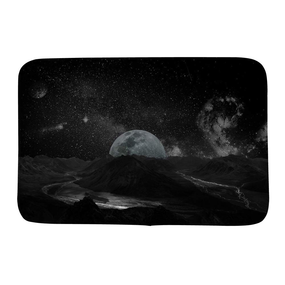 Paillasson lune décoratif en velours pour embellir votre salon