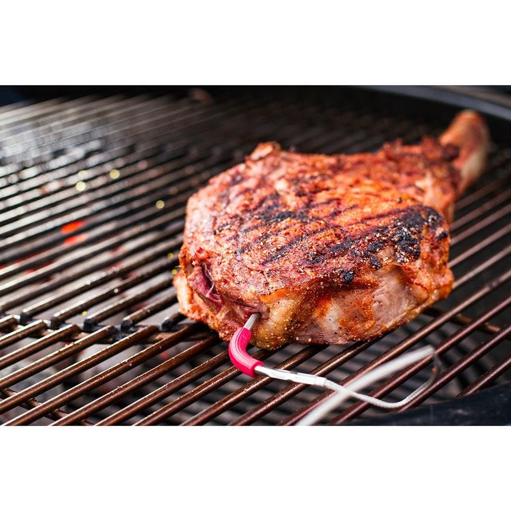 Weber iGrill/Connect Smart Grilling Hub Messfühler für Grillgut, bis 300° C, zur Temperaturüberwachung von Fleisch oder Fisch, 1 Stück - Silber (7212) (Packung mit 2)