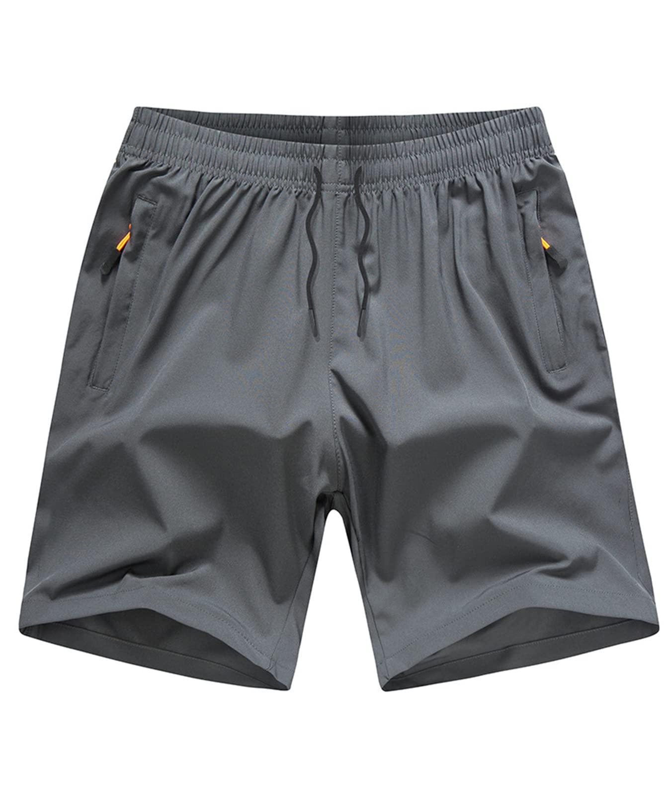 NATUST Boys' Loose Fit Athletic Shorts with Zipper Pockets Quick Dry Running Shorts