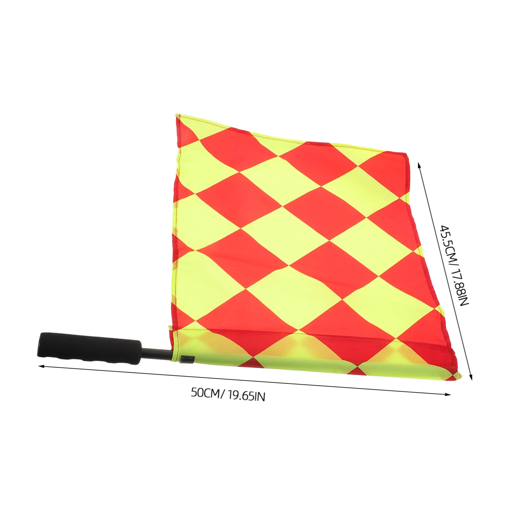 BRIGHTFUFU 2pcs Football Border Flag Sports Match Referee Flag Football Party Favors Referee Accessories Cloth