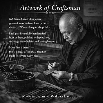 Premium Japanese Chopsticks Reusable [ Made in Japan ] Traditional Lacquer Art Wooden Chopsticks Black and Gold (YM001)