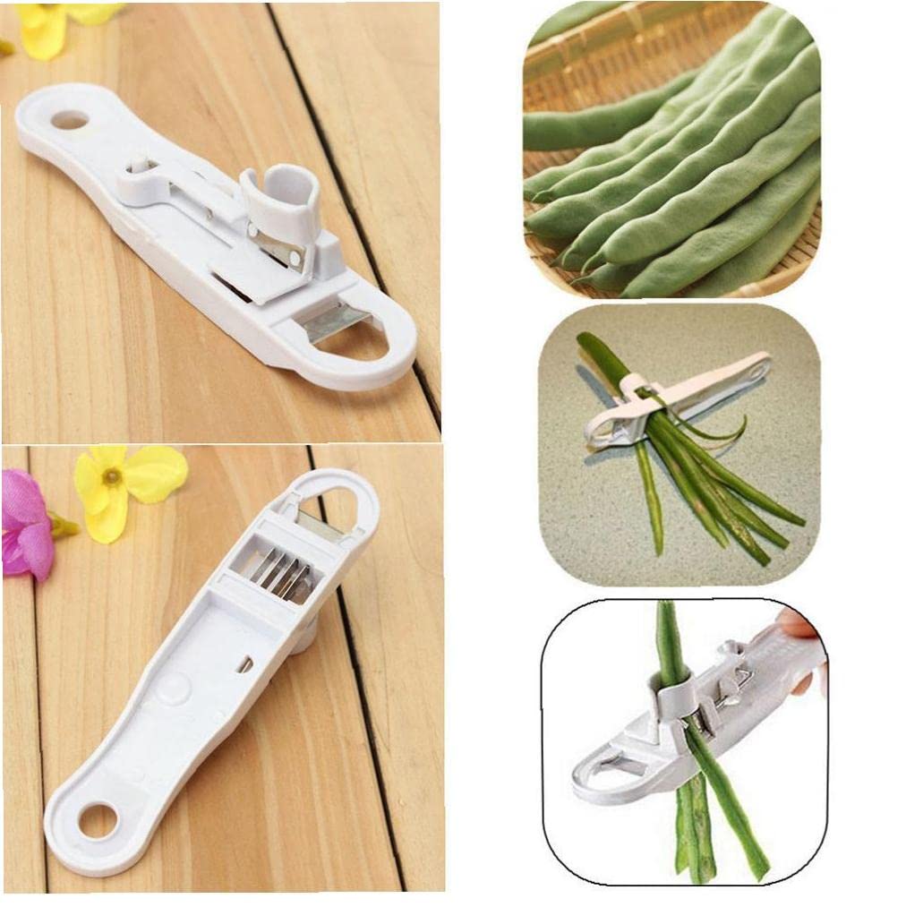 Zonster 1pc Bean Slicer and Stem Remover French Style Green Bean Vegetable Slicer Practical Stringer Remover Peeler Kitchen Gadgets
