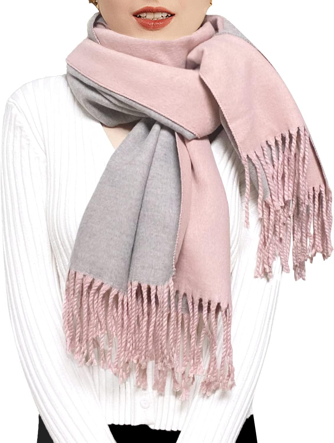 Cashmere Scarfs For Women Soft Pashmina Shawls And Wraps Reversible Long Large Winter Warm Thick Ladies Scarves With Tassel For Weddings Womens Gifts