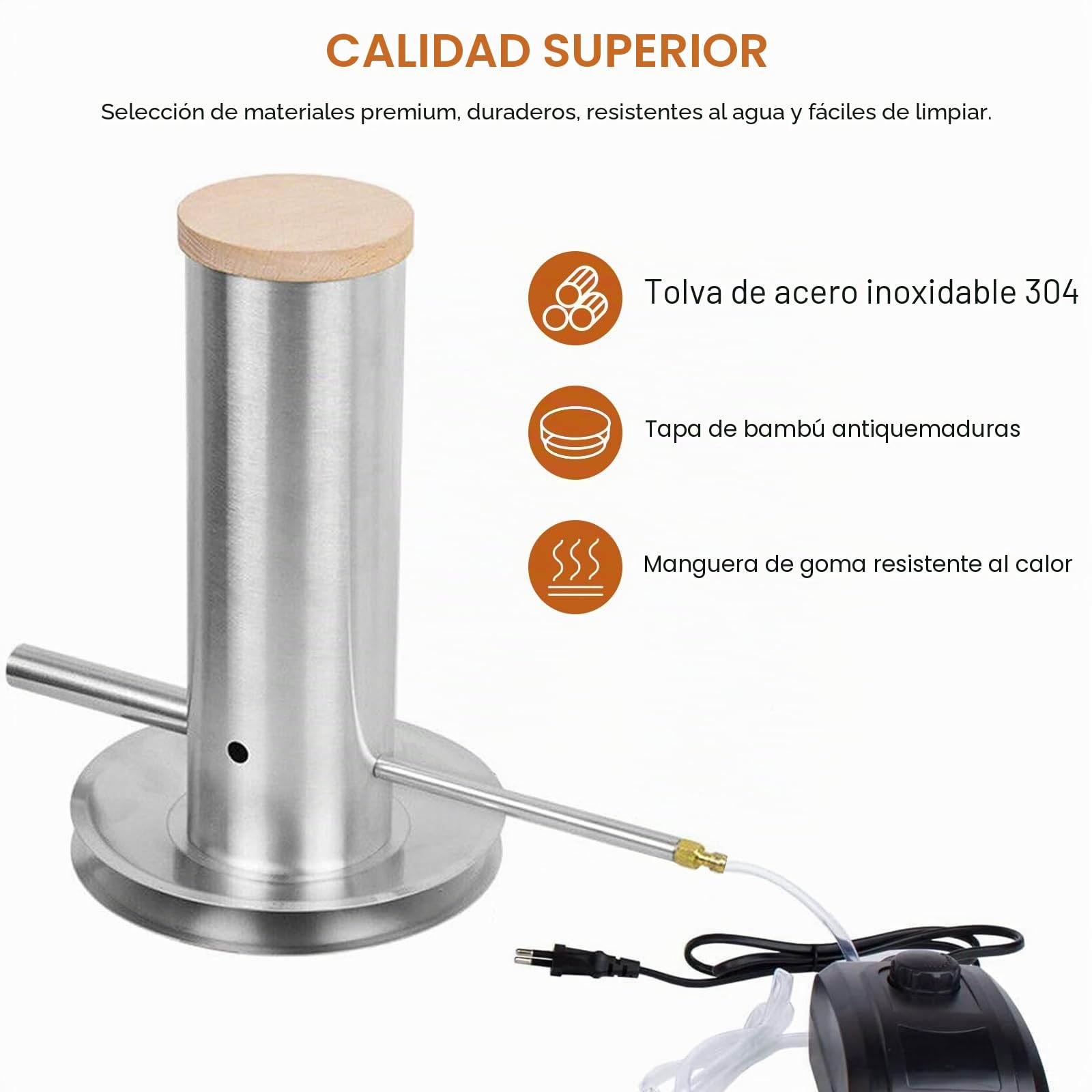 Generador de Humo Acero Inoxidable con Bomba | Ahumador en Frio Generador de Humo Frío Cocina Ahumador de Acero Inoxidable para Barbacoa Ahumar Carne, Pescado