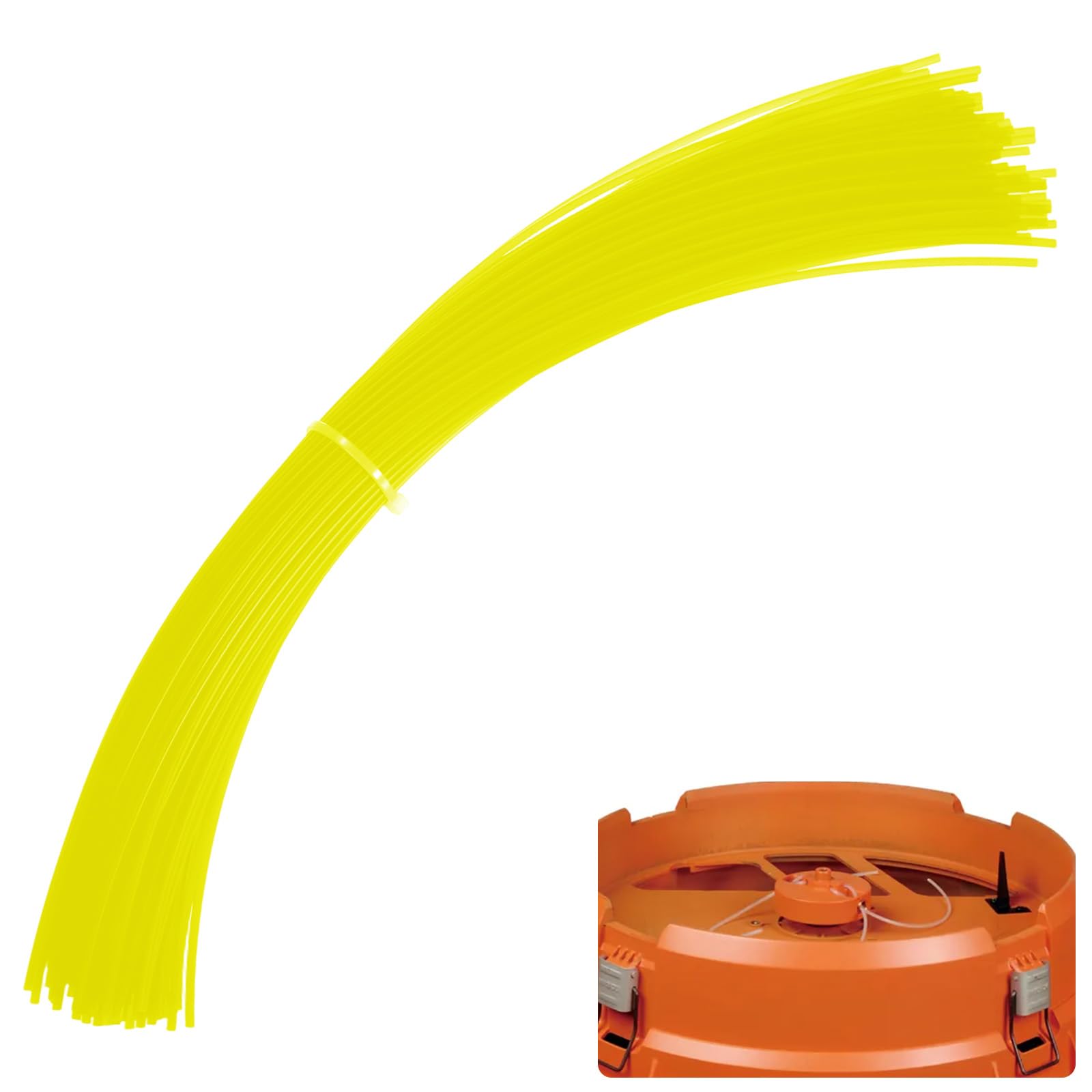 Línea de repuesto de nailon para trituradora de hojas redonda WG430 de 0.095 x 14 pulgadas