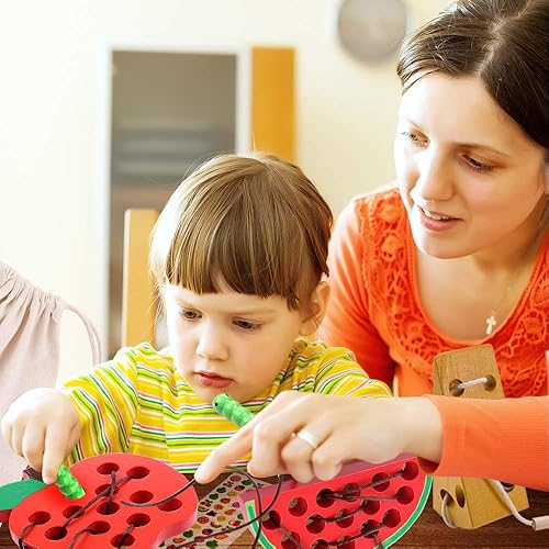 Miniatura 6 de Juguete de cordones para niños pequeños, juguetes de habilidad motriz fina para niños de 3 años, aprendizaje educativo Montessori actividad para