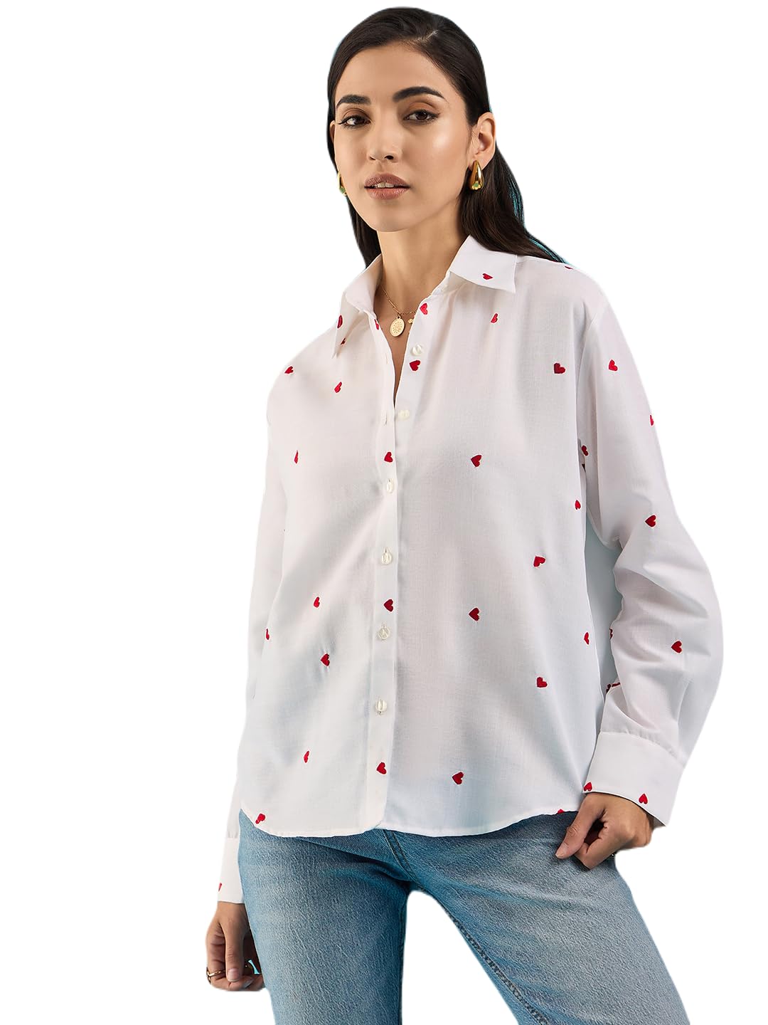 new-18 Heart Print Shirt,Women Shirt,Shirt03 for Women.-picture-57