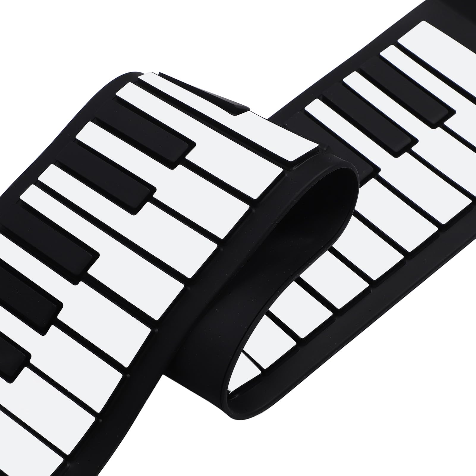 Pianoforte Elettronico a 49 Tasti Arrotolato a Mano Pianoforte Elettronico a Mano con Altoparlante Tastiera Pieghevole Piano Elettronico Flessibile per L'intrattenimento