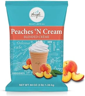 Blended Smoothie, Frappe Powder Mix, Peaches ‘N Cream [3 LB] [34 Servings]