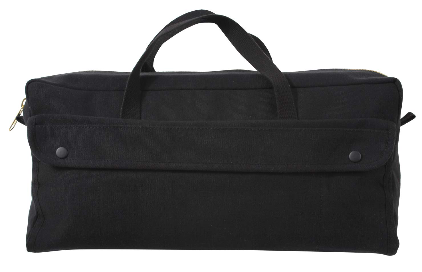Rothco Canvas Jumbo Tool Bag with Brass Zipper, Black
