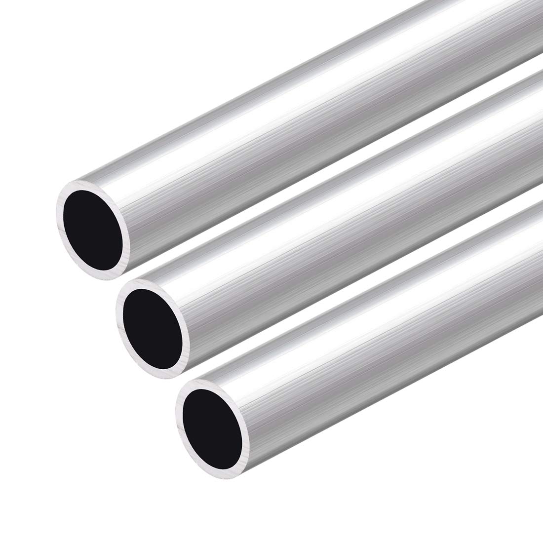 Tube rond en aluminium 6063 de 19mm avec longueur 300mm pour bricolage lot de 3