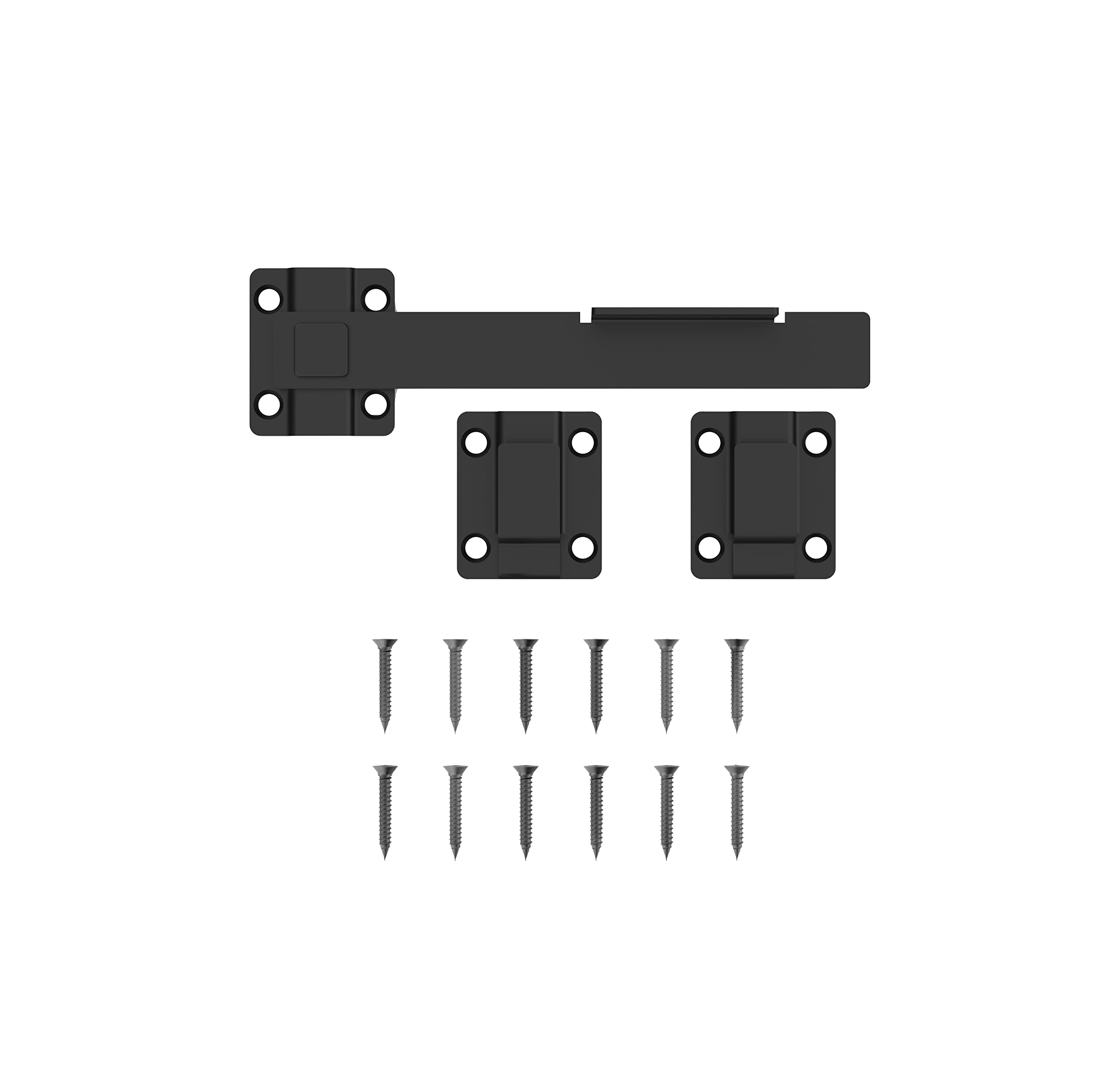 National Hardware N166-023 20,9 cm nowoczesny czarny zatrzask do bramy