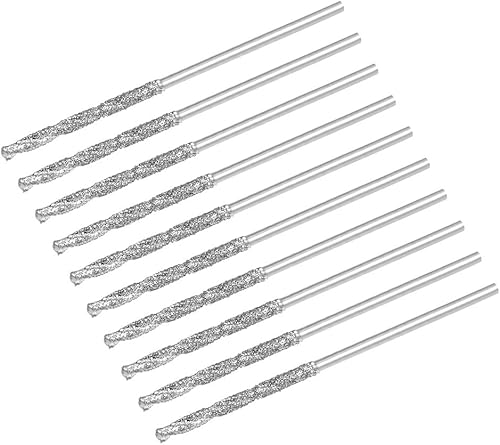 Miniatura 4 de uxcell Brocas de acero de alta velocidad de 0.067 in para azulejos de piedra de cristal de conchas marinas 10 piezas