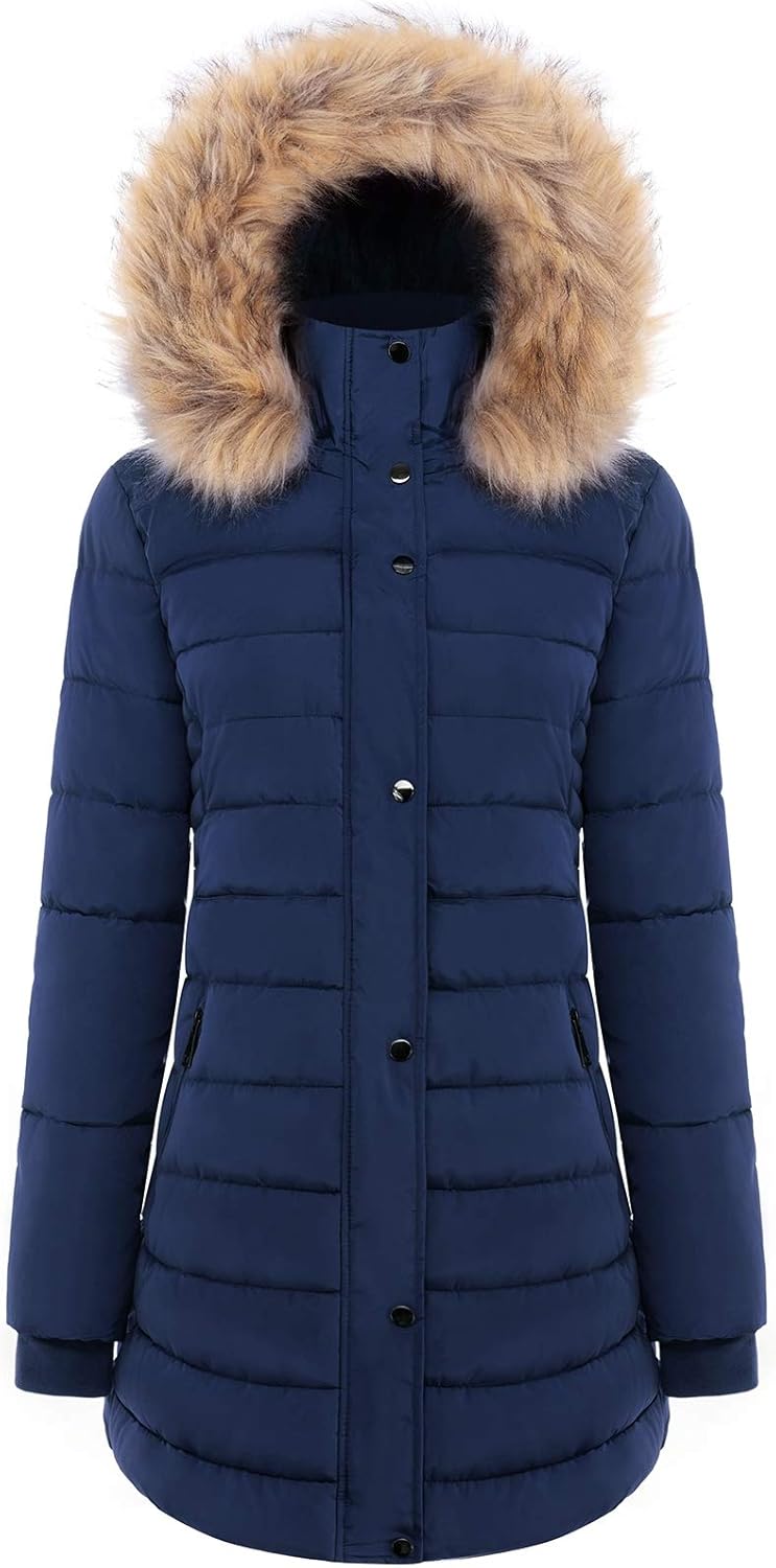 BodiLove Womens Winter Quilted Puffer Long Coat Jamaica Ubuy