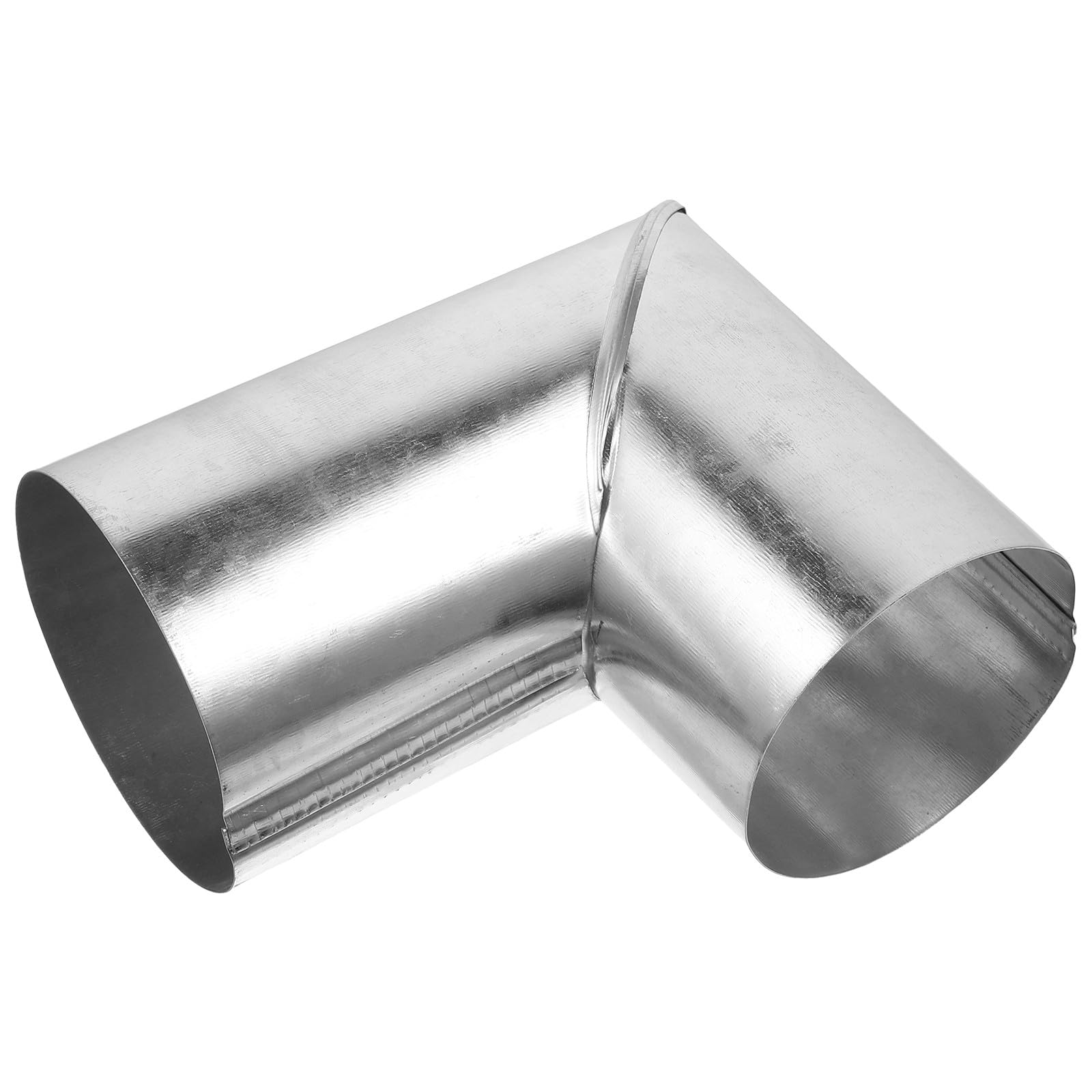 Didiseaon 90 Degree Metal Chimney Elbow Flue Pipe 10cm Hand-Bent for Woodburner Stove Exhaust Ventilation and Home Heating Stove Replacement Part