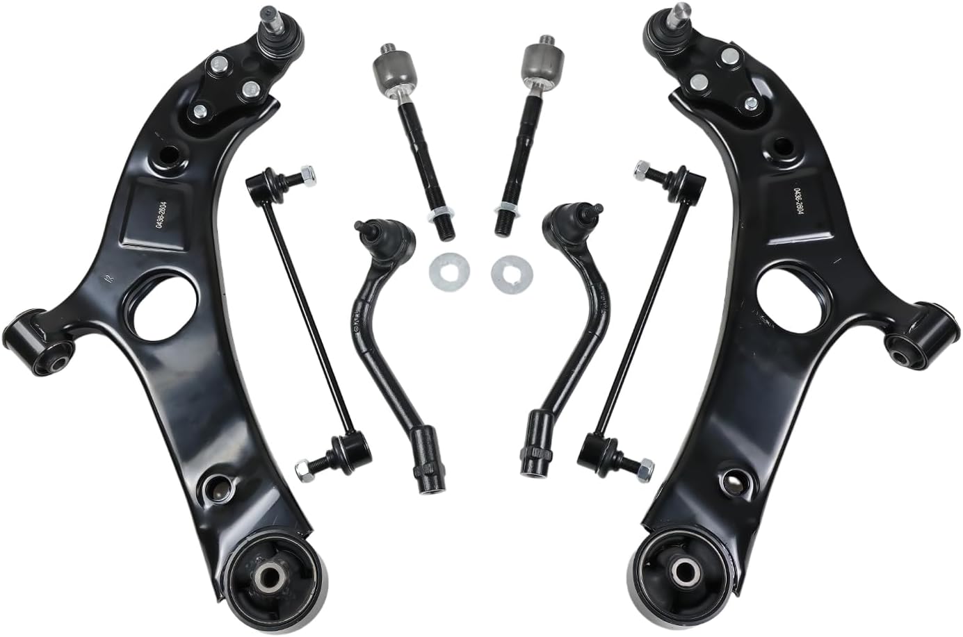 8 Pcs Front Lower Control Arm w/Ball Joint Suspension Kit for 2012-2014 Hyundai Azera Sonata 2011-2013, for Kia Optima 2011-2015, Cadenza 2014-2016, Front Tie Rods Stabilizer Bar Link K622825 K622826