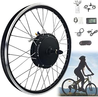 Electric Bicycle Wheel Kit 20"/24"/26"/27.5"/28"/29"/700C Front/Rear Wheel 48V 1500W E-Bike Conversion Kit with Intelligent Controller for Road Bike,FrontWheel-700cINCH