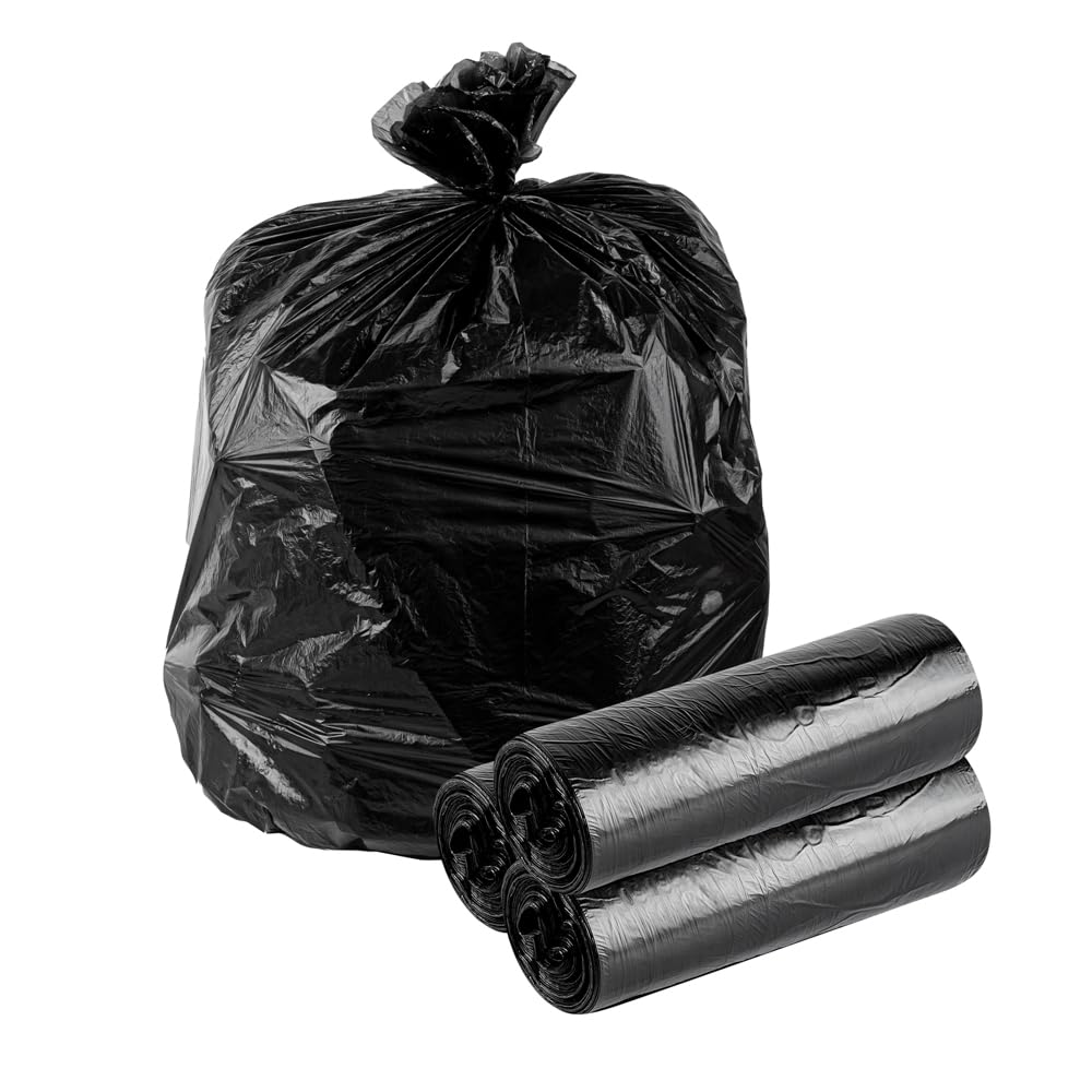 Sac poubelle resistant pour eviter les fuites de dechets 40 a 50L plastique noir