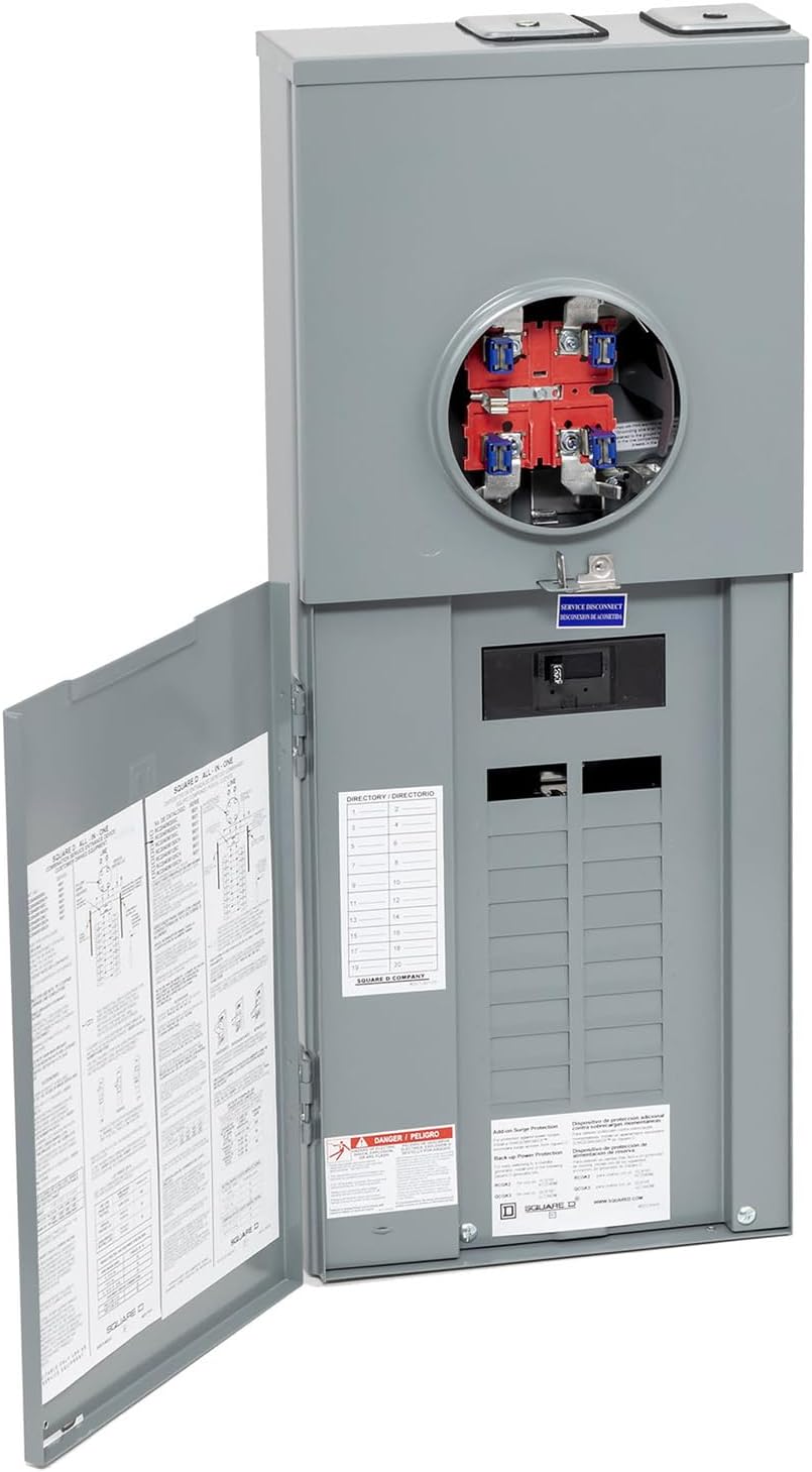 Square D - RC2040M200CH Homeline 200-Amp 20-Space 40-Circuit Outdoor Main Breaker CSED
