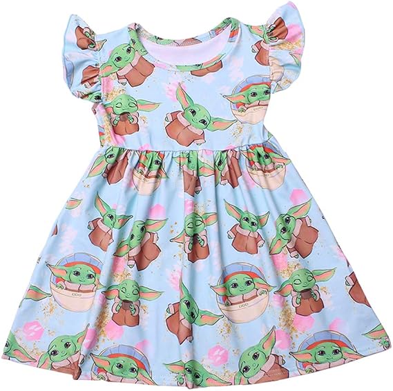 Amazon.com: LZJLSQHYH Yoda - Vestidos de fiesta para bebé con mangas  voladas, ropa de verano para niñas : Ropa, Zapatos y Joyería