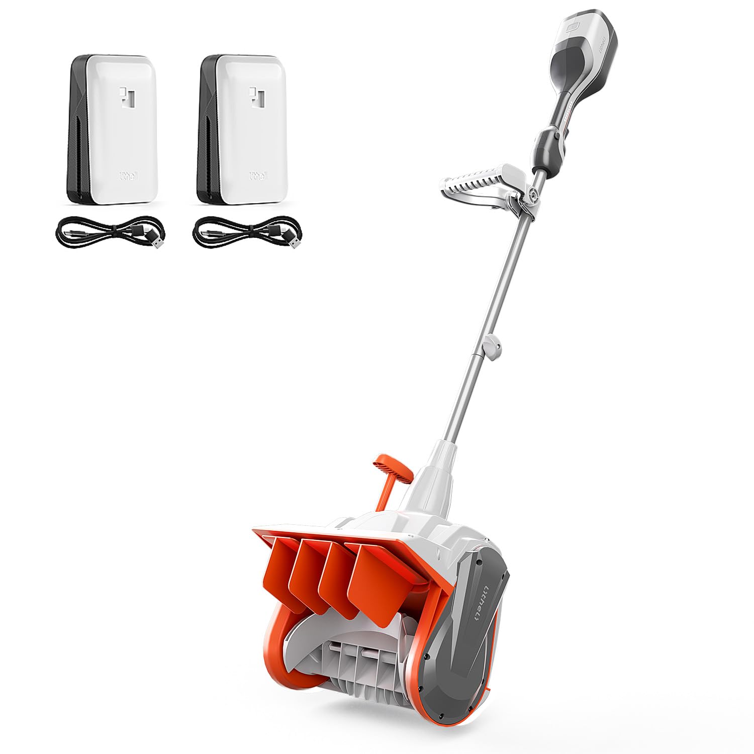 Photo 1 of ***PARTIAL SET - NO BATTERIES INCLUDED*** Litheli Electric Snow Shovel Cordless 2x20V, Brushless Lightweight Battery Powered Snow Blower with 4.0Ah Battery, Easy Snow Removal Tool for Driveways, Sidewalks, Patios and Decks