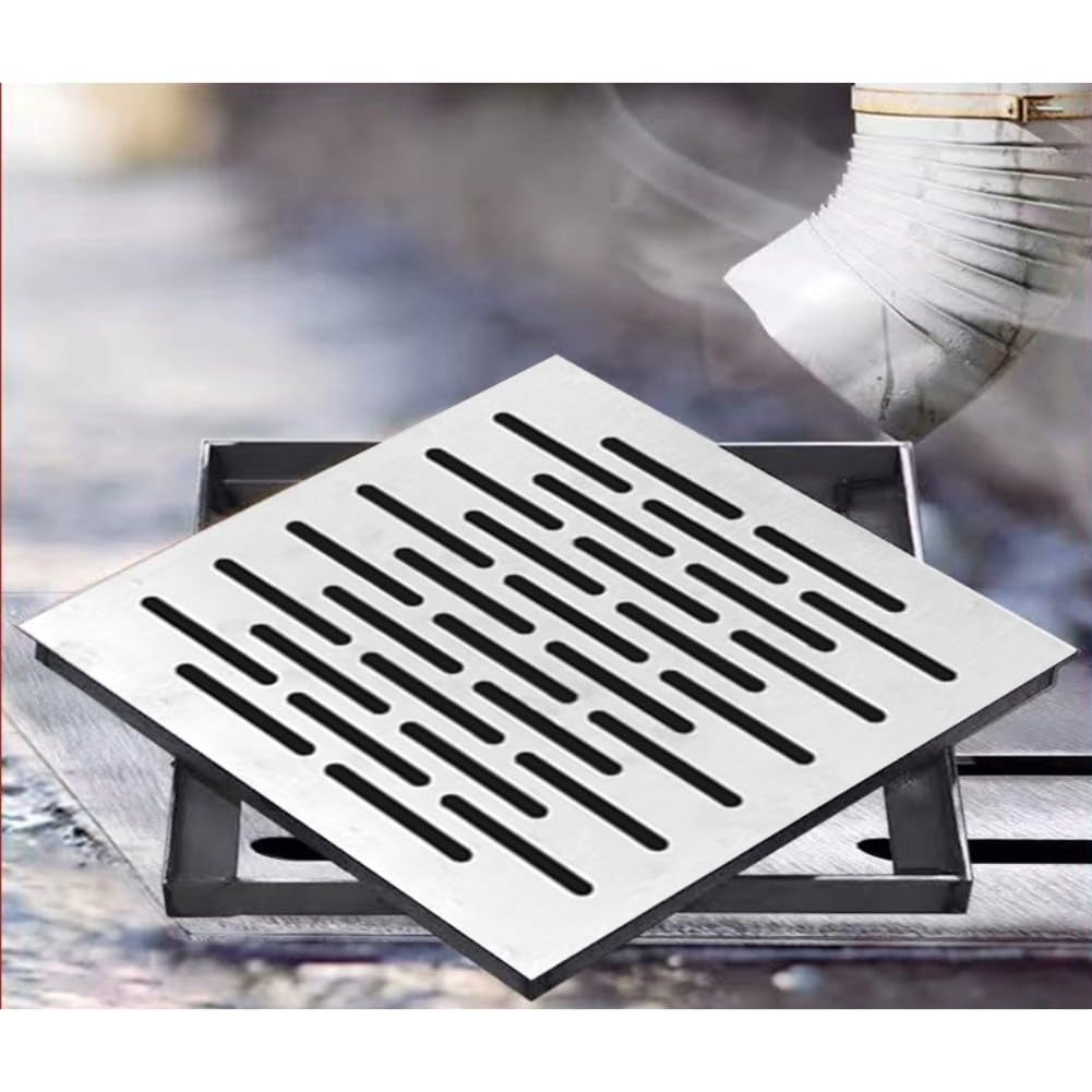 Regard de chaussée invisible FACAIIO couvercle de trou d'homme antidérapant 250x250 pour jardin