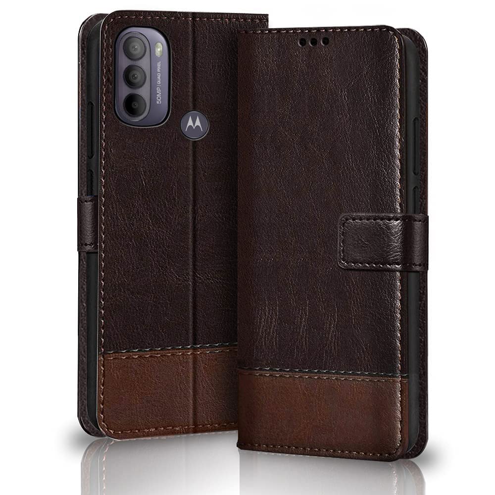 TheGiftKart Flip Back Cover Case for Motorola Moto G31 Flip Back Cover Case Dual-Color Leather Finish | Inbuilt Stand & Pockets | Wallet Style Flip Case for Motorola Moto G31 (Coffee & Brown) (B09NNXR43Z) Amazon Price History, Amazon Price Tracker