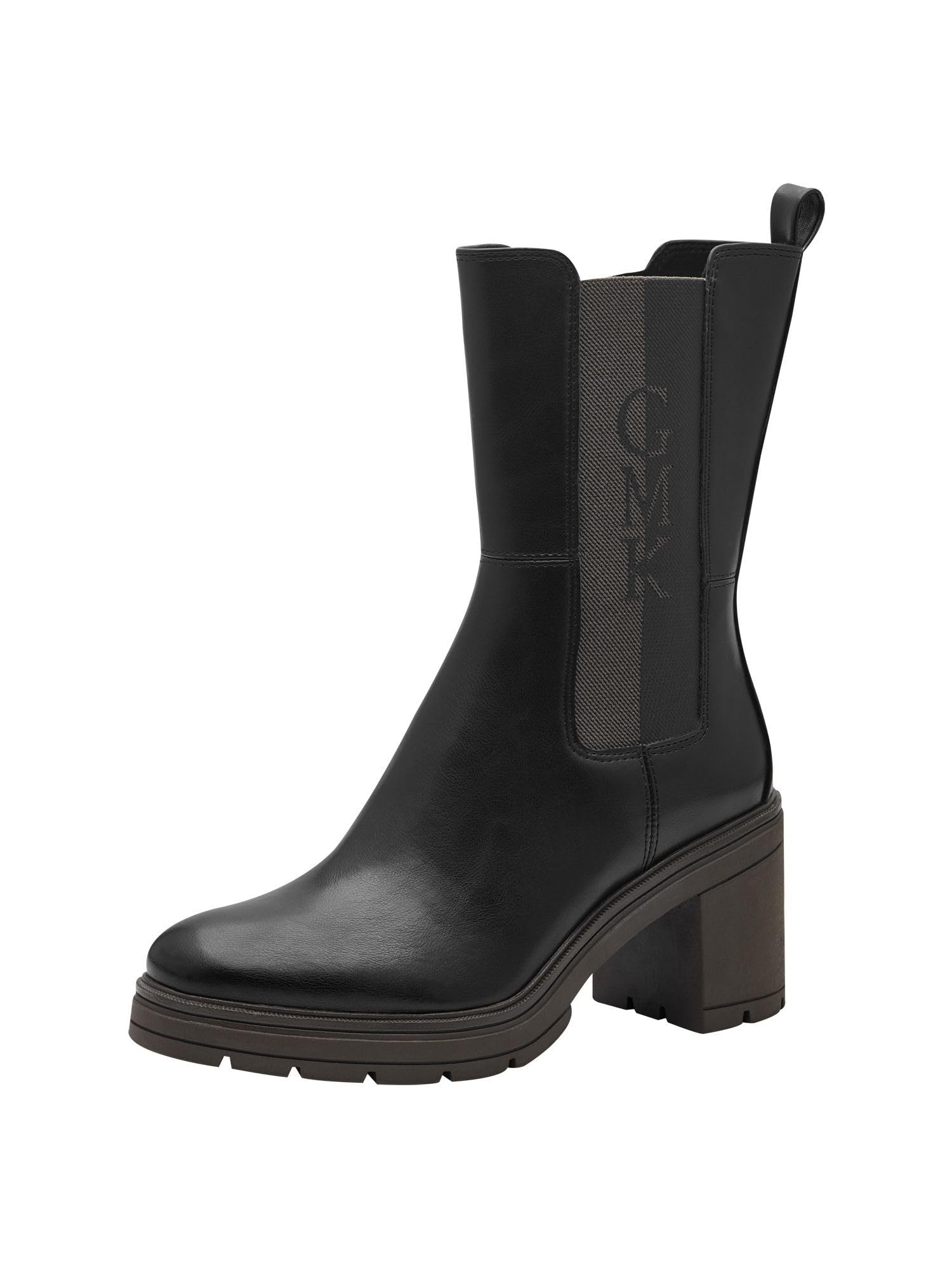 MARCO TOZZI Guido Maria Kretschmer Women's Chelsea 2-85403-43 Boot, Black Khaki, 7.5 UK