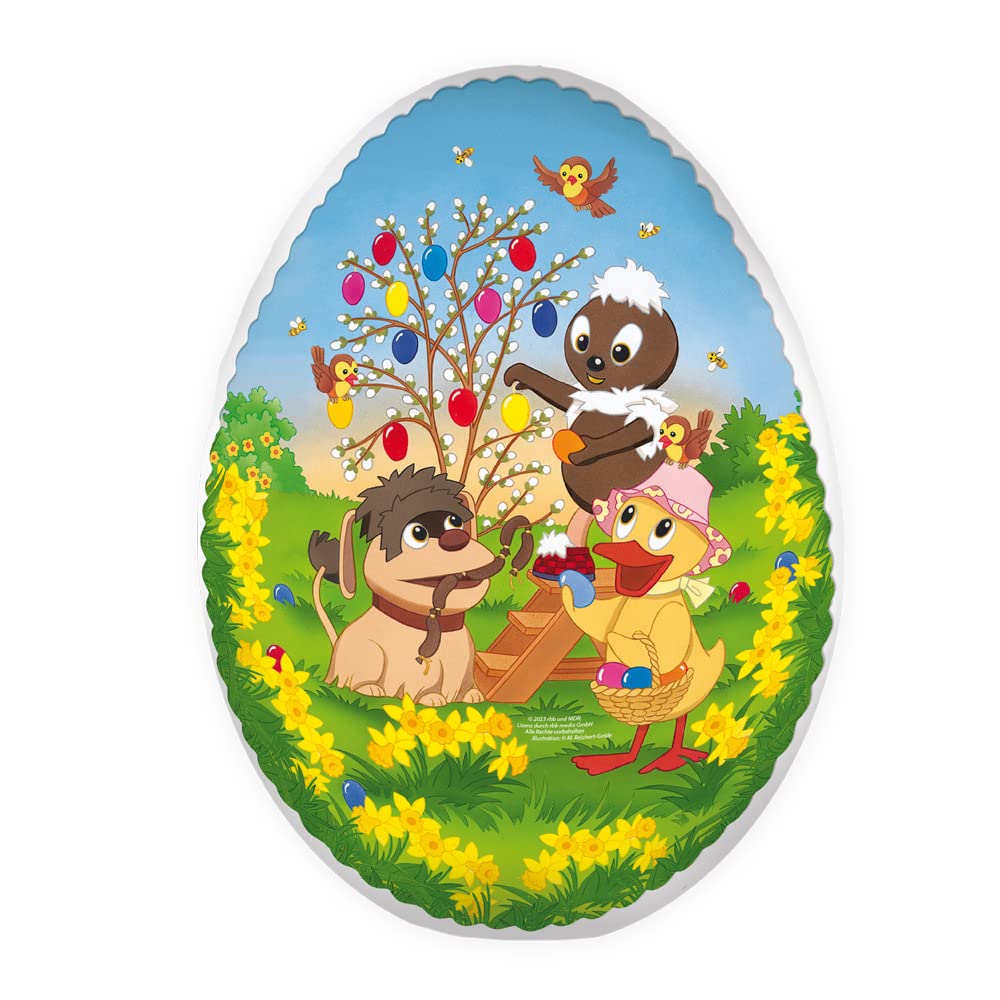 Trötsch Osterei zum Befüllen 15 cm Pittiplatsch und seine Freunde Füllei Pappei: Geschenkform Geschenkverpackung Ostern Osterei