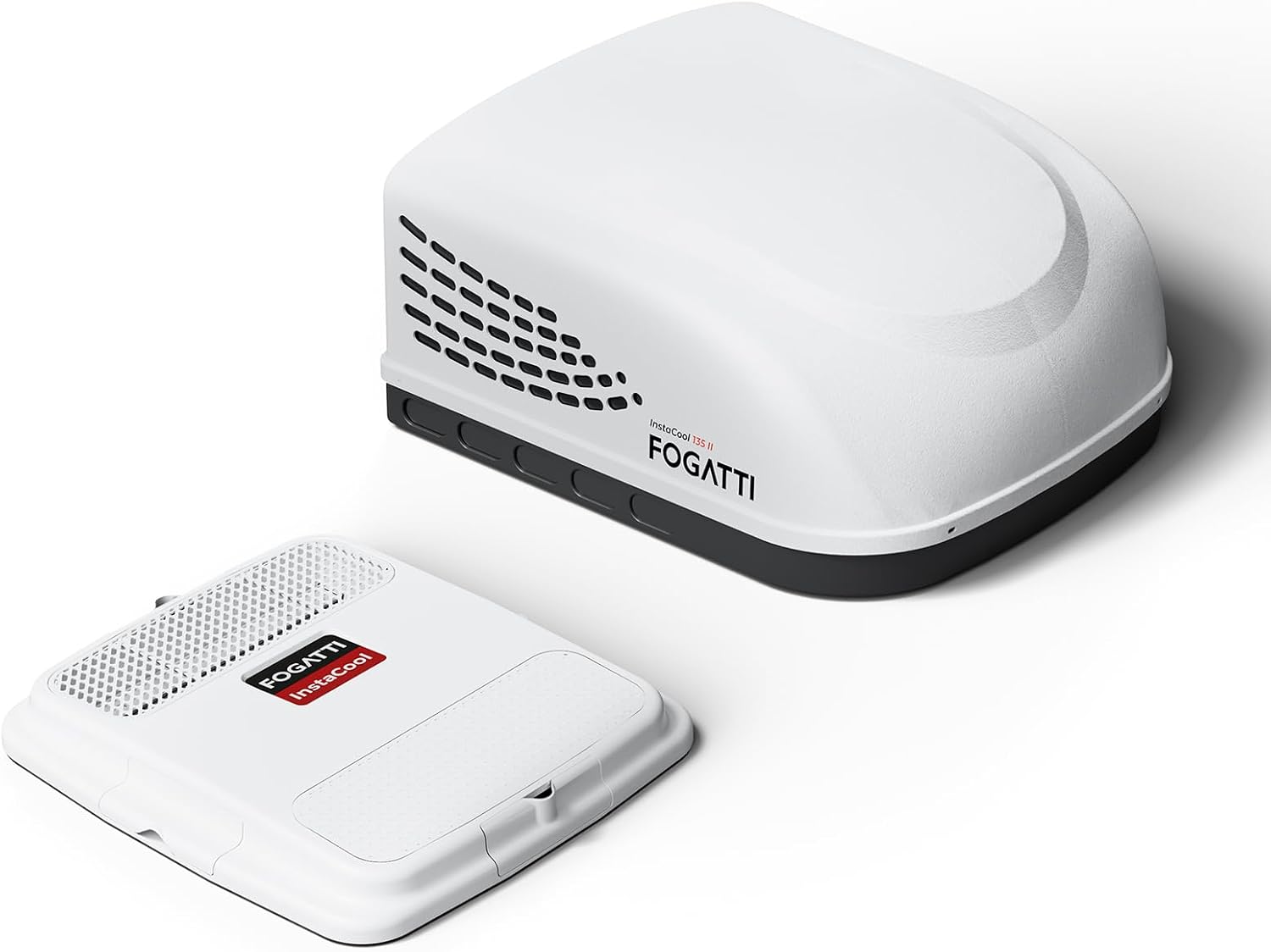FOGATTI 13500BTU RV Air Conditioner, Rooftop RV Air Conditioner - 115V(AC), All in Unit, InstaCool (Non-ducted, White)