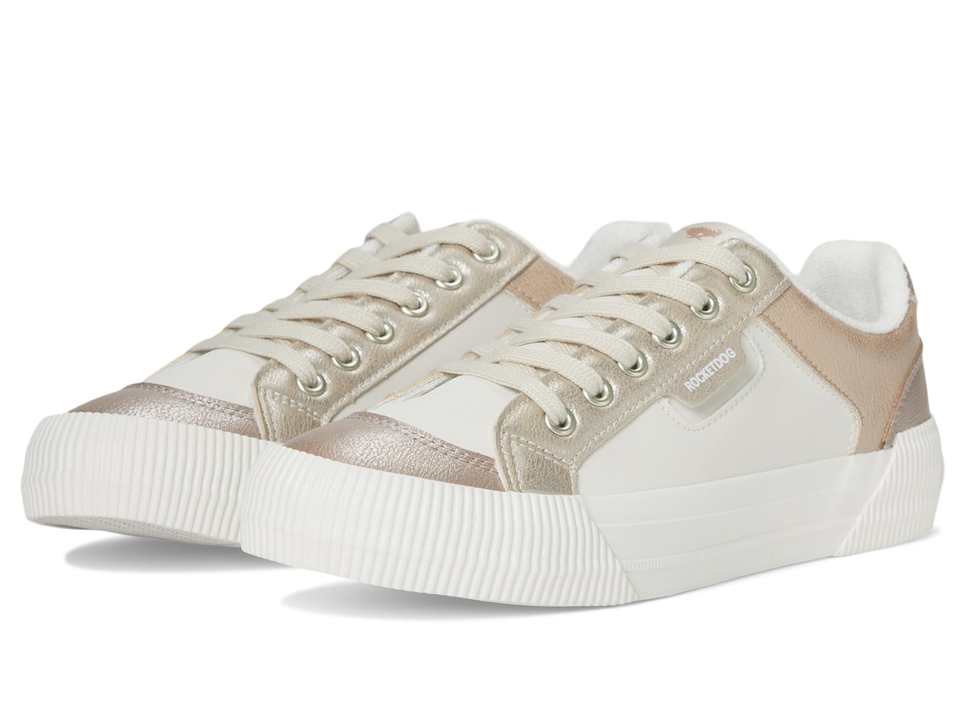 Rocket Dog Women's Cheery Comfort Plush Foam Sneaker, Dalie Bronze Combo, 7.5 UK
