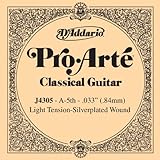 Tensión blanda. D\'Addario J4305 Pro-Arte, cuerda individual de nailon para guitarra clásica, tensión blanda, quinta cuerda