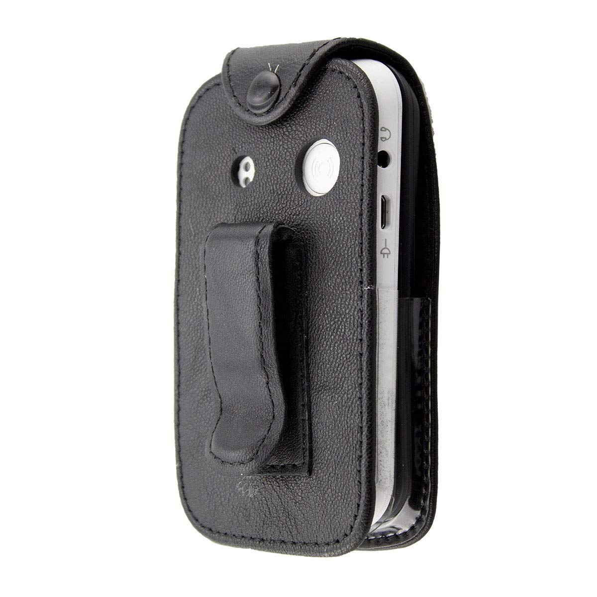 caseroxx Leather-Case with belt clip compatible with Doro 6620/6621 made from genuine leather - Image 4