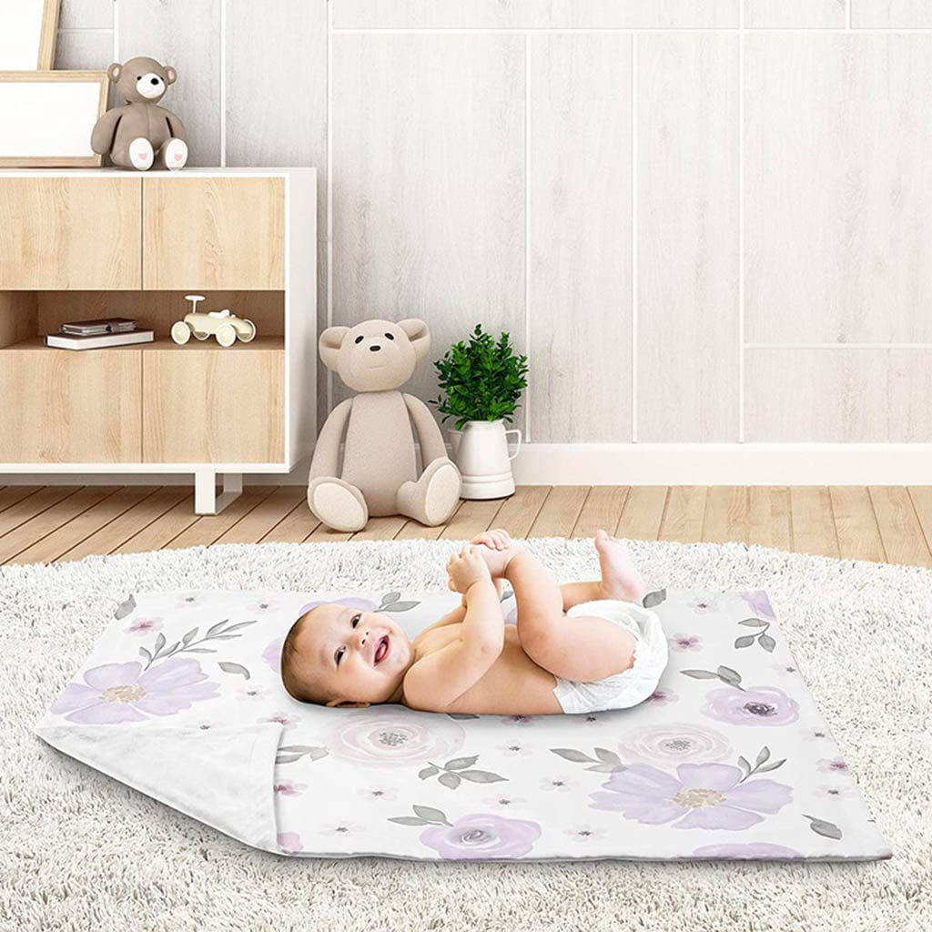 75x100cm Bambino Ricezione Coperta Morbido Cotone Floreale Stampato Coperta Bambino Coperte Unisex Cotone