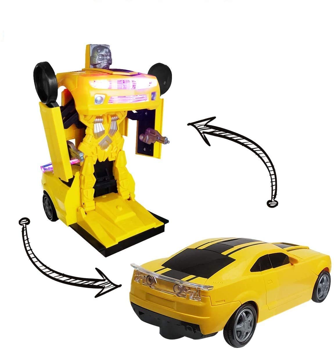 Buy HEYOL Deform Robot Car for Kids, Bump & Go Action 2 in 1 Robot Car