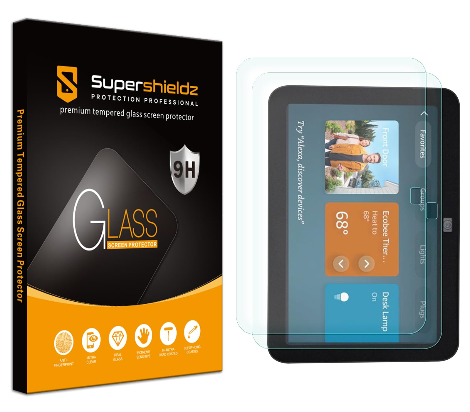 Brotect Pellicola Vetro Opaca Anti-Riflesso Per Echo Show 8 (2023, 3a Gen.) – Durezza 9H E Made In Germany