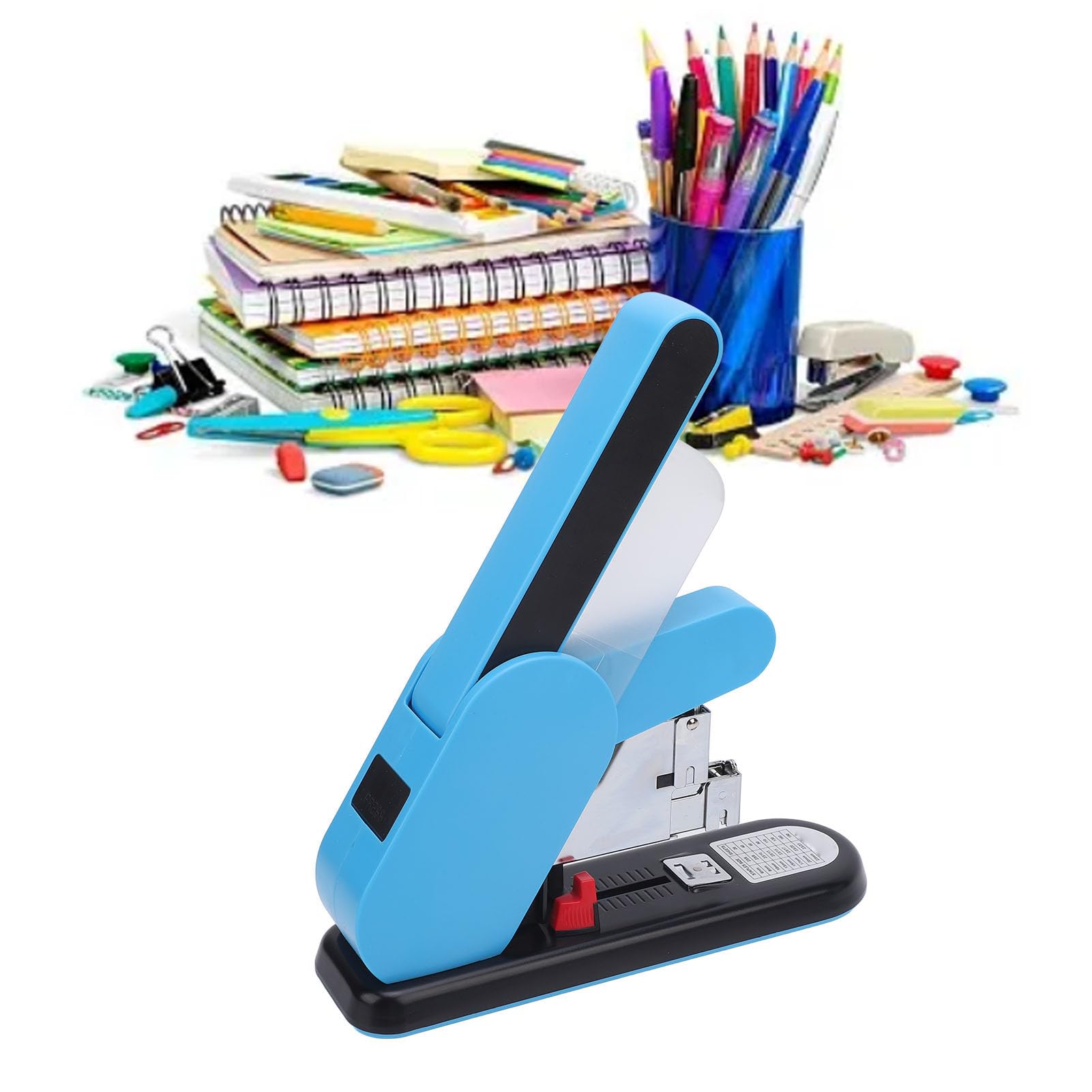Stapler Wytrzymałościowy, Szybkie Zszywanie, łatwe Usuwanie Zszywacza, Obrotowy Zszywek, Zszywacz Biurowy ABS z 100 Zszywkami, Pistoletem z Producenta Mebli do Drewna, Stolarki