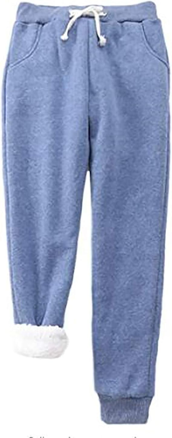 Pantaloni Invernali da Donna in Pile Caldo Pantaloni Sportivi Foderati in  Sherpa Pantaloni da Allenamento Jogger lencicol Moda Pantaloni sportivi
