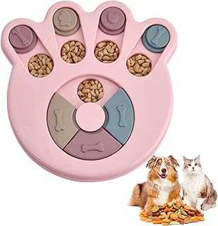Dog Puzzle Toys , Dogs Food Puzzle Feeder Toys, Slow Feeder & IQ Interactive Training Toy Box, Advanced Treat Dispenser fo...