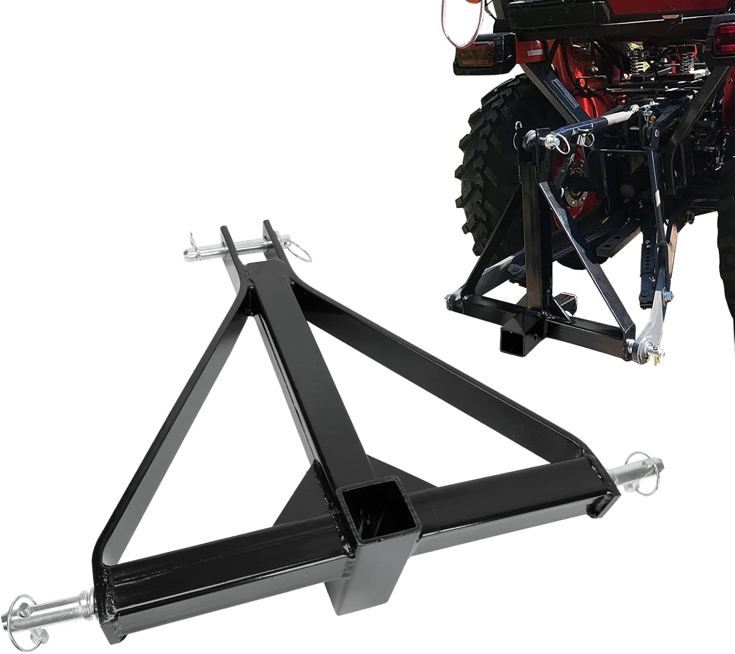 Amazon.co.jp 2インチ レシーバー 3ポイント クイック トレーラーヒッチ カテゴリー1 ヘビーデューティ トラクター 牽引