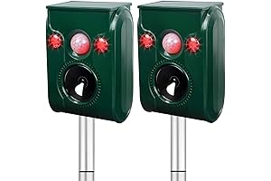 2-Pack Solar Animal Repeller: The Ultimate Ultrasonic Deterrent for Outdoor Critters