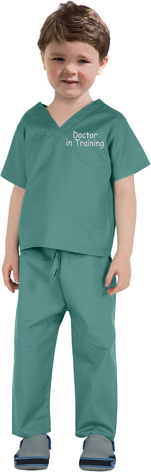 Scoots Kids Scrubs, Doctor in Training Embroidery
