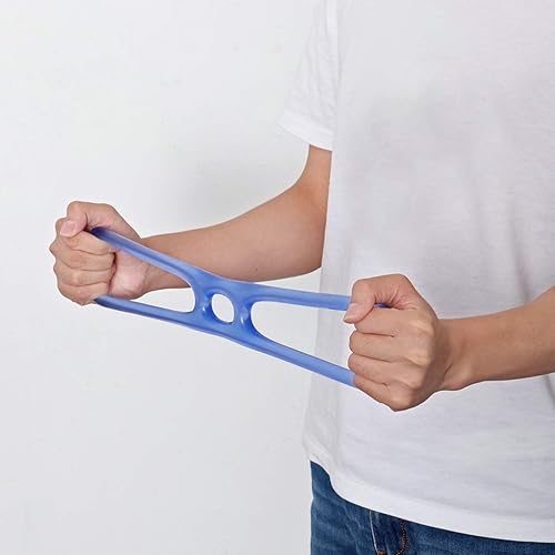 Miniatura 2 de INOOMP Figura 8 - Banda de resistencia de 8 formas, banda de resistencia para yoga, gimnasio, fitness, cuerda de tracción para brazos, expansor de