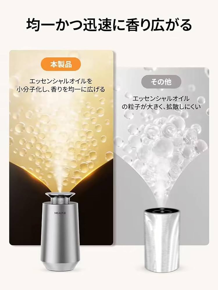 香り広がる コードレス ネブライザー式 アロマディフューザー 4180→3980更に8%OFF 水なし アロマディフューザー 車