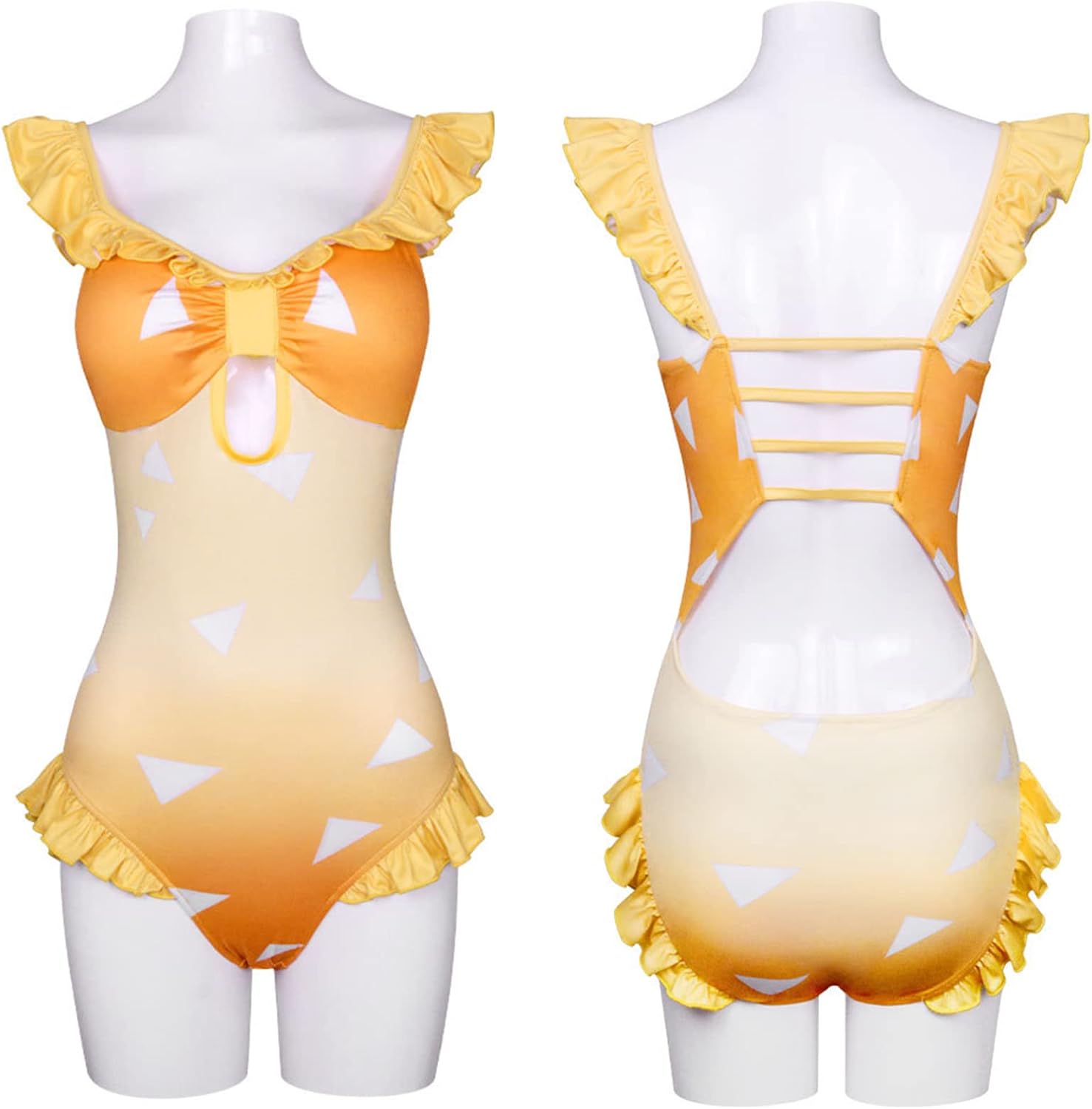 AwwwCos Women Red Bikini Swimsuit Cosplay Swimwear Costume Two Piece Bathing Suits